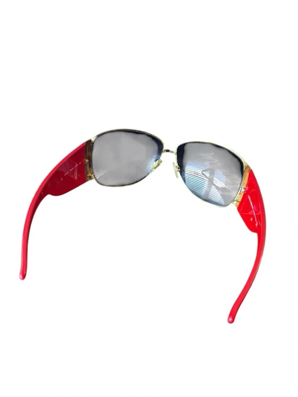 Dolce and Gabbana Y2K red & gold sunglasses vintage - Picture 2 of 7